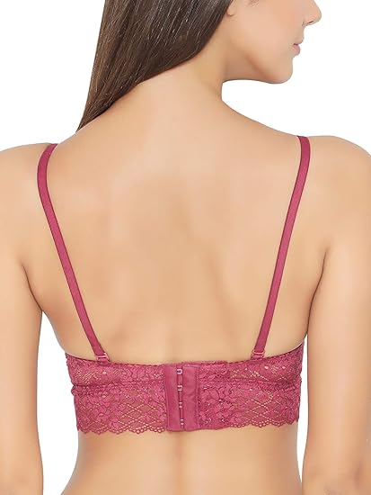 Clovia Women’s Sleek Polyamide Bralette – Light & Stylish Support